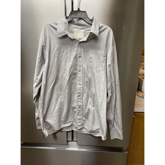 Wrangler Mens Shirt XL Western Gray Button Up - Picture 1 of 6